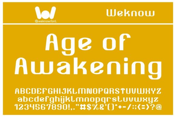 Age of Awakening Font Makes Bold Campaign Headlines Impossible to Ignore