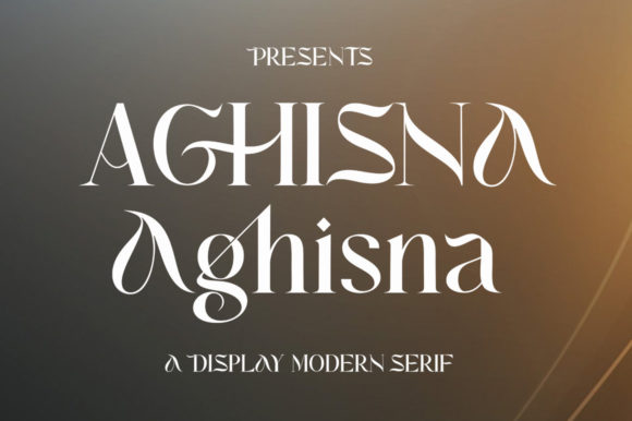 Aghisna Font: A Display Typeface for Digital Design