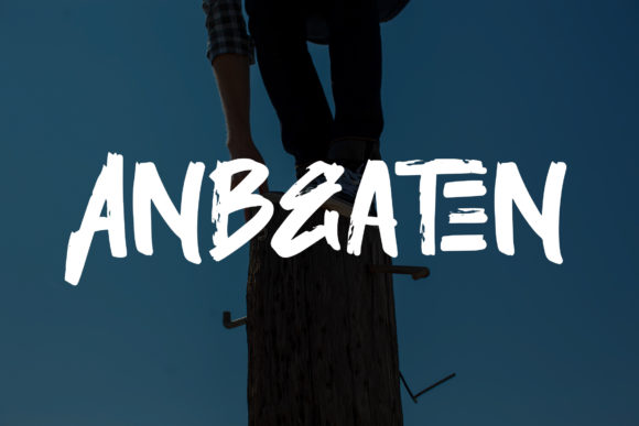 Anbeaten: A Brush Display Font for Campaign Impact