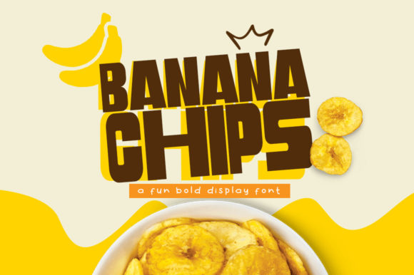 Banana Chips: A Playful Display Font for Editorial Charm