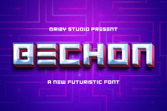 Bechon: A Futuristic Display Font for Digital Design
