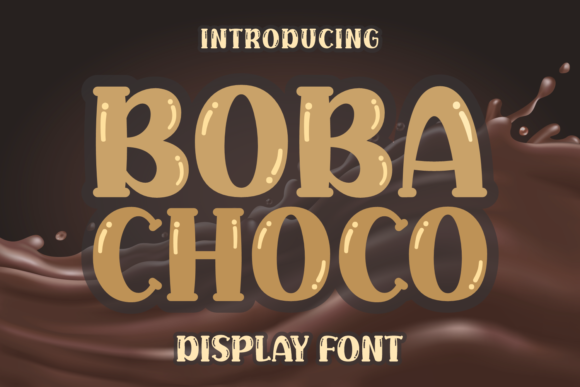 Boba Choco: A Cheerful 3D Display Font for Web Design
