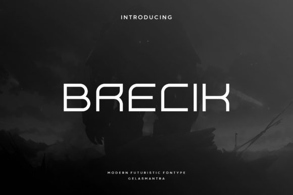 Brecik: A Hi-Tech Font for Bold Brands
