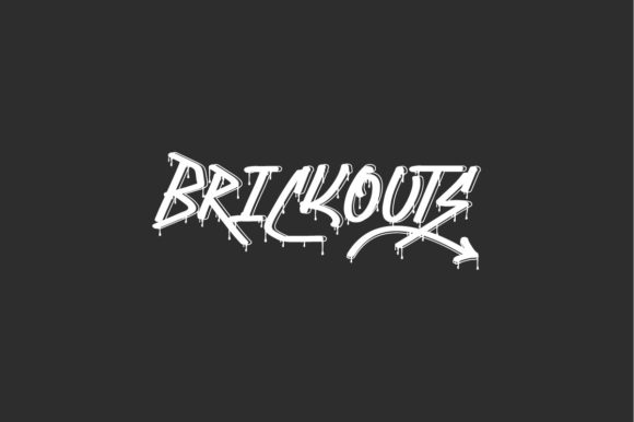 Brickouts: A Graffiti Display Font for Crafters and Sellers