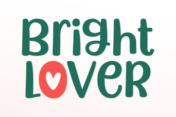 Bright Lover: A Playful Display Font for Editorial Design