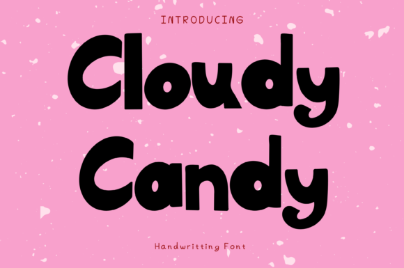 Cloudy Candy: A Whimsical Display Font for Digital Design