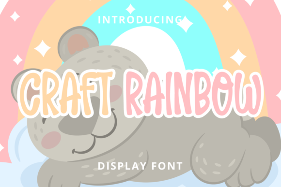 Craft Rainbow: A Modern Display Font for Web Designers