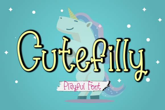 Cutefilly Font: A Playful Display Typeface for Makers and Sellers