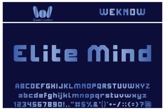 Elite Mind: A Bold Display Font for Web Designers