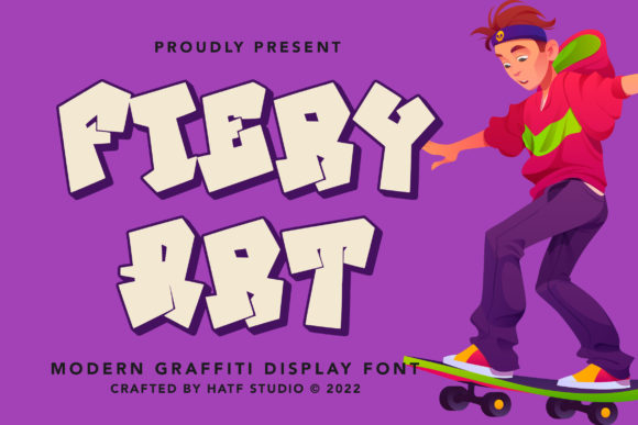Fiery Art: A Bold Display Font for Marketers Who Command Attention
