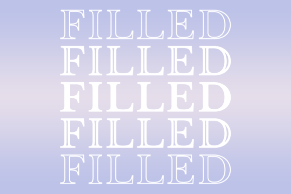 Filled: A Display Font With Real Editorial Warmth