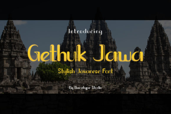 Gethuk Jawa Font: Heritage Typography for Handmade Products