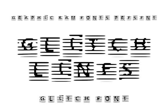Glitch Lines: A Glitched Display Font for Web