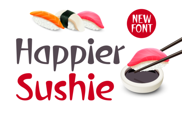 Happier Sushie: A Sharp Display Font For Bold Visuals