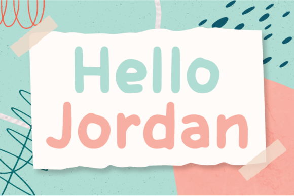 Hello Jordan: A Unique Display Font for Memorable Branding