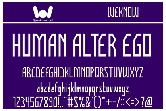 Human Alter Ego: A Neat Display Font for Makers