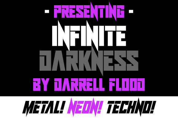 Infinite Darkness: A Display Font for Bold Digital Worlds