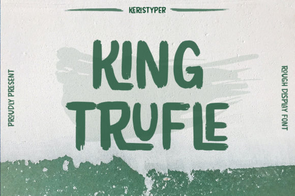 King Trufle: A Vintage Display Font with Raw Personality