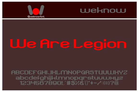 Make It Loud: The We Are Legion Font for Makers