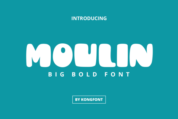 Moulin: A Chunky Display Font That Feels Like It Was Made for Makers