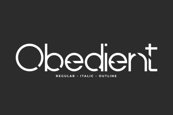 Obedient: A Casual Display Font for Editorial Design