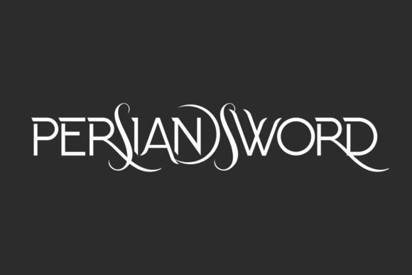 Persian Sword Font: Elegance for Handmade Labels & Packaging