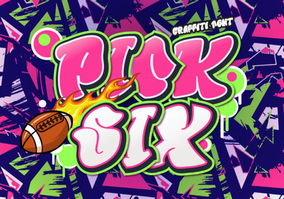 Pick Six: A Graffiti Style Font for Digital Branding