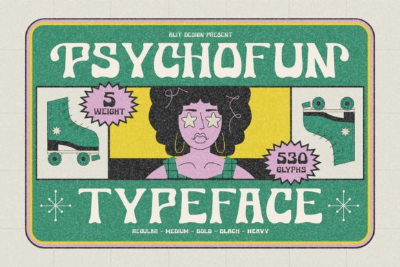 Psychofun: A Retro Display Font for Modern Web Vibes