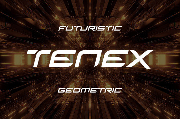 Tenex: A Futuristic Display Font for Campaign Creators