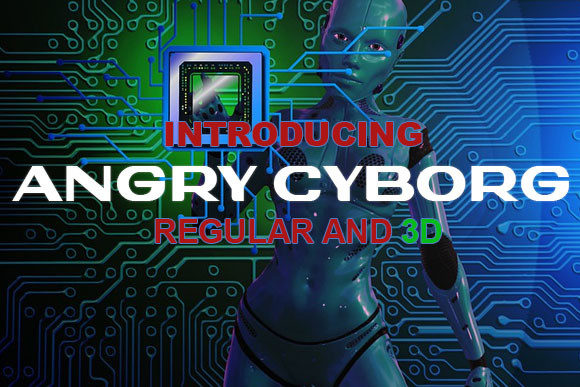 Testing Angry Cyborg Font in a Live Web Project