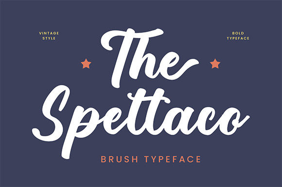 The Spettaco: A Brush Calligraphy Font That Bends Beautifully
